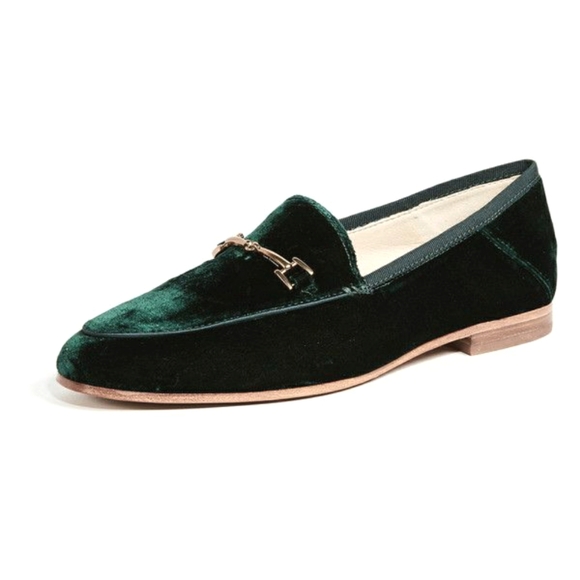 Sam Edelman Shoes - Sam Edelman Green Velvet Horsebit Loraine Loafer size 8.5